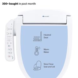 Brondell SE400-EW Swash SE400 Electric Bidet Toilet Seat With Heated Seat, 