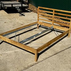 Solid Wood Queen Bed Frame – IKEA TARVA (No Mattress)