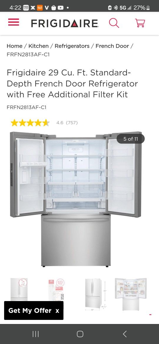 Refrigidaire Refrigerator