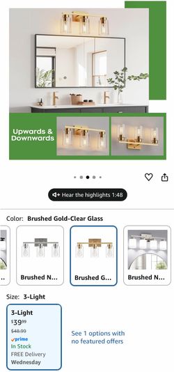 3 Light Vanity