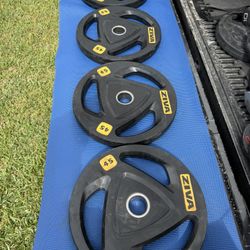ZIVA Olympic Weights- Urethane Coated Easy Grip (45 X 4)