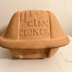 Vintage Rival Clay Cooker 8.5 Qt Terracotta Roaster w/ Lid | Oven + Microwave | USA