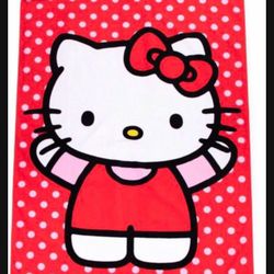 Christmas Gift Hello Kitty Towel 32x64 Inch