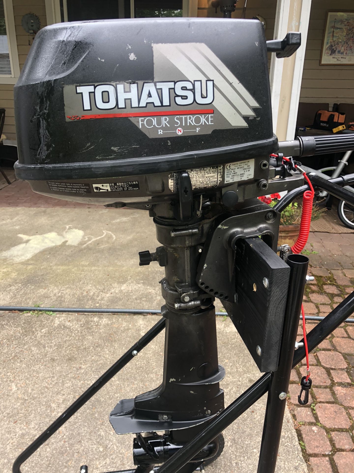 6HP Tohatsu outboard motor 4 stroke short shaft for Sale in Redmond, WA ...