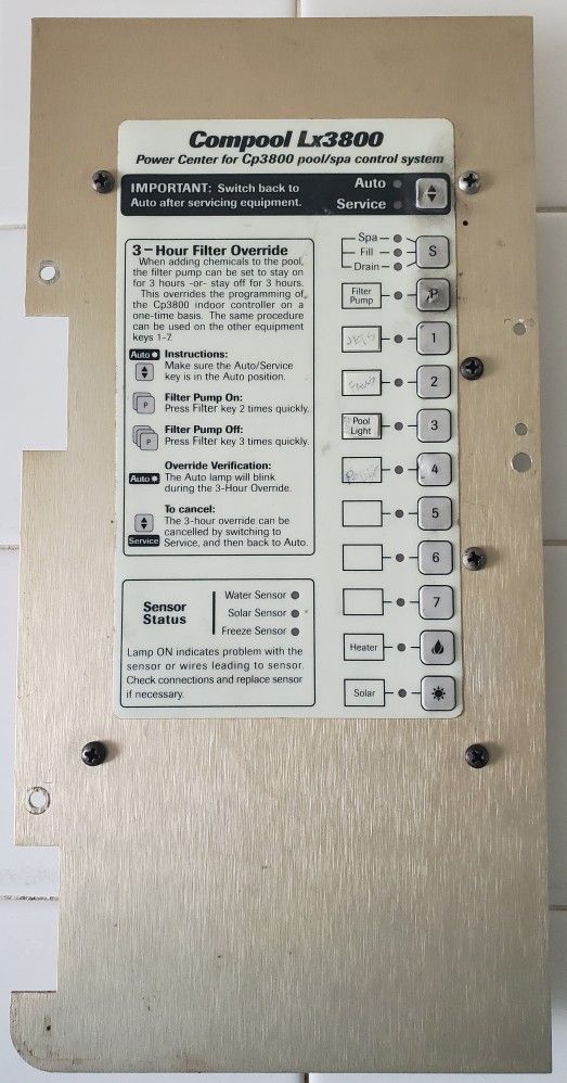 Compool Lx3800 Control Board (No. 1)