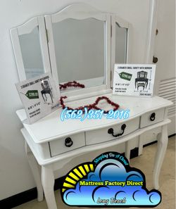 White vanity small desk new cajonera dresser mueble