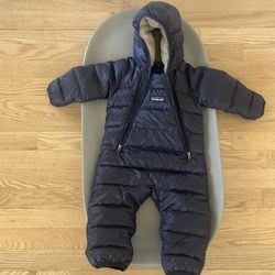 Patagonia infant hi loft sweat bunting snow suit