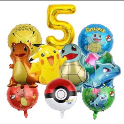 Pokemon foil balloon birthday balloon # 5 (10pcs party pack)