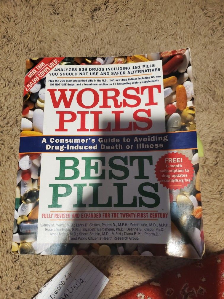 Worst And Best Pills Book