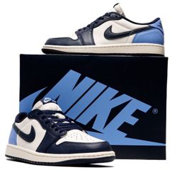 Retro Air Jordan 1 Low Obsidian Blue UNC Size 10