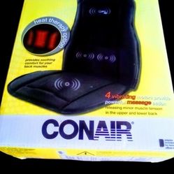 Conair Heated Massage Seat Cushion – Back Relief

