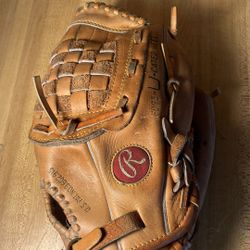 Vintage Baseball Glove All Leather 