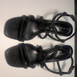 Kelly & Katie Black Strappy Heels Size 9.5