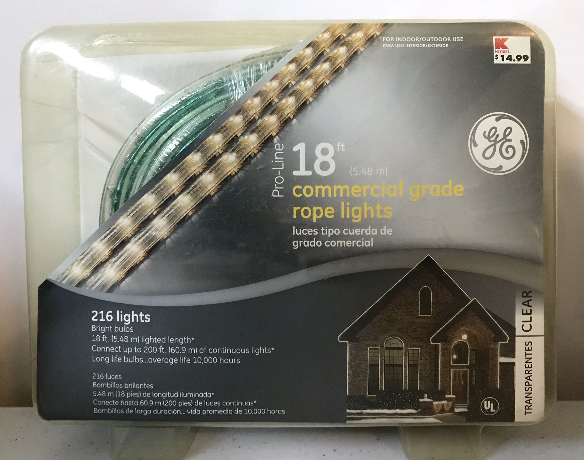 FIVE NEW sets Clear Rope Lights 18’ - New Unopened