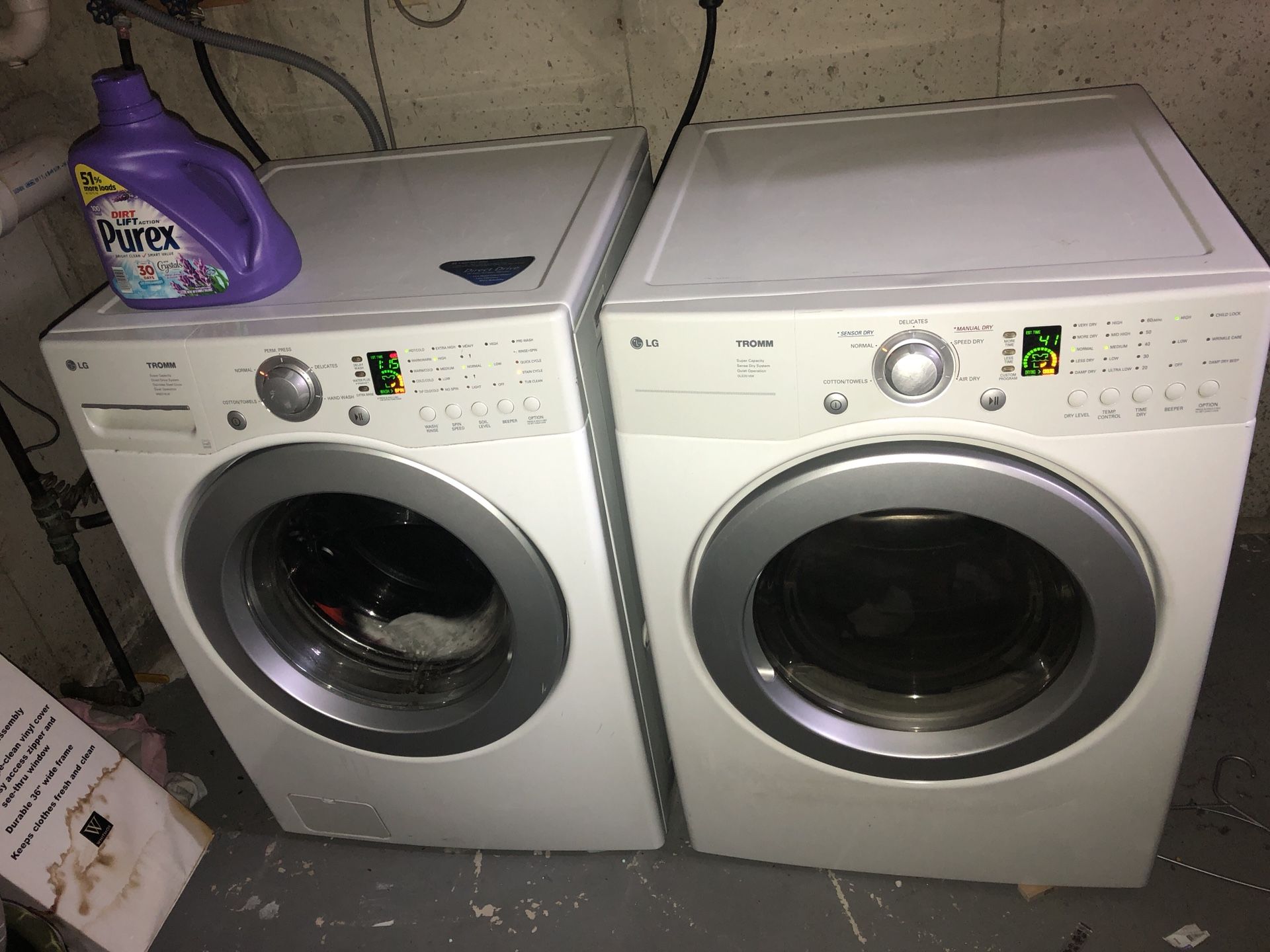 LG LG WASHER AND DRYER WM2016CW Great Condition $500 for both OBO