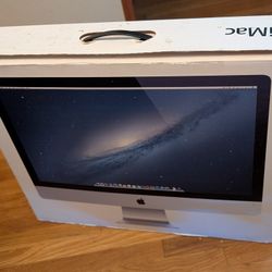 27" QHD iMac in box, Quad Core i5, 500GB SSD, 8GB RAM