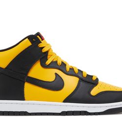 Nike Dunk Hi Retro University Gold Black-White-Habanero Red Size 13 Brand New Fast Ship ✅