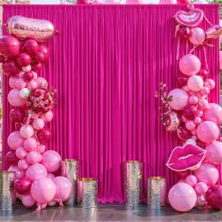 10x10 Fuchsia Backdrop Curtain -NEW (3523/2)