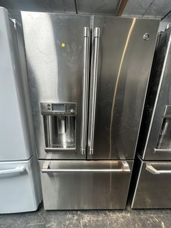 GE Cafe 3 Door Stainless Steel Refrigerator  With Hot Water 