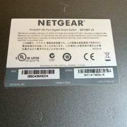 NETGEAR GS748T v5 48-Port Gigabit Smart Managed Switch 