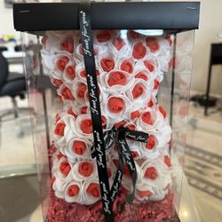 Rose Teddy Bear Gift Box 