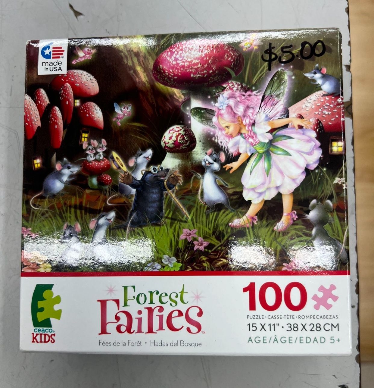 $5 Fairy 100 Piece Puzzle Board Game Activity