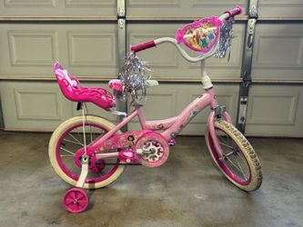 Disney princess bike with helmet