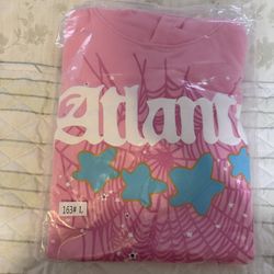 Sp5der Atlanta Hoodie “Pink” (SS23) – Size Large