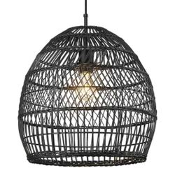 Wicker Boho Waterproof Outdoor Hanging Patio Light Lamp