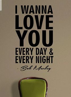 PRE MADE Wall Decal Home Decor Bob Marley