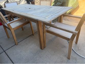 Teak table & chairs