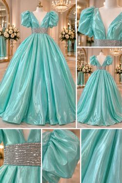 Mint Green Princess Ball Gown – Pageant / Formal Dress