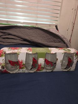 Cardinal Stemless Wine Glasses Set Brand New