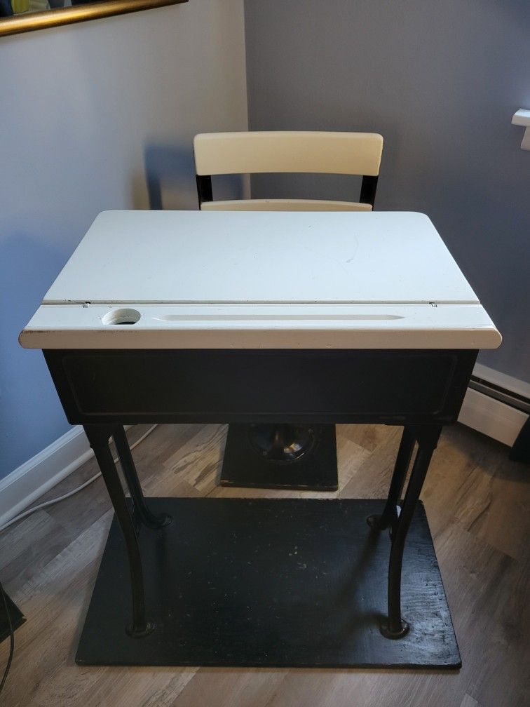 Vintage School Desk And Chair