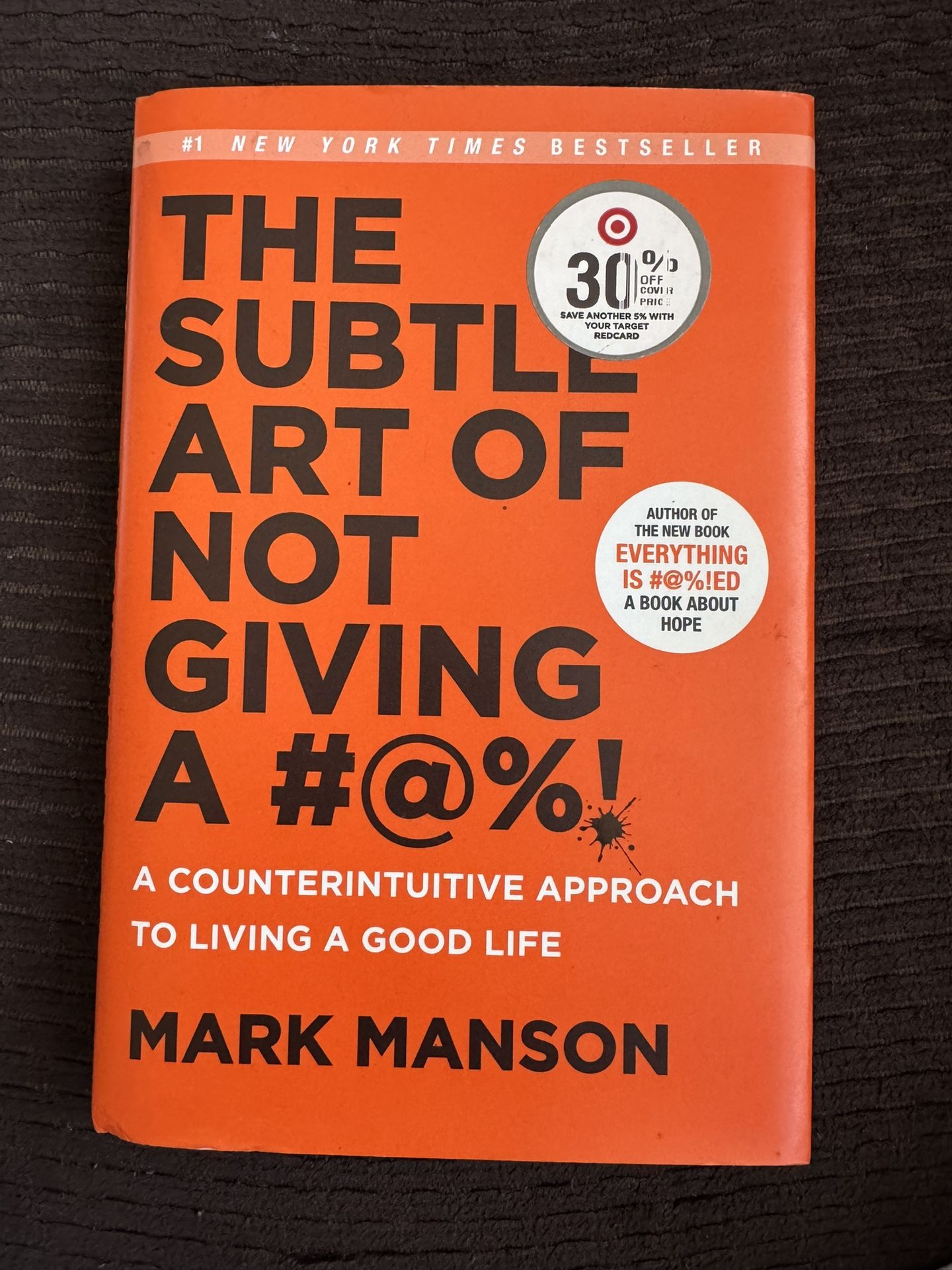 Self-Help/Motivational Book (The Subtle Art Of Not Giving A F)