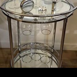 Z Gallery Mirrored Bar Cart