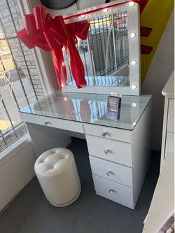 SUPER SALE!! Store is closing. Vanity,  mirror and stool.