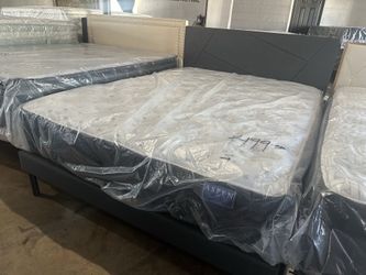 New 12” Queen Hybrid Cool gel Firm Mattress - $0 Down, Flexible Payments Available
