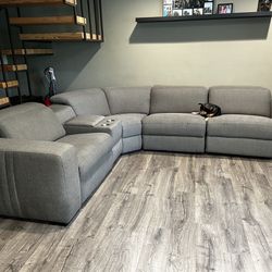 Grey Sectional with Power Recliners And More