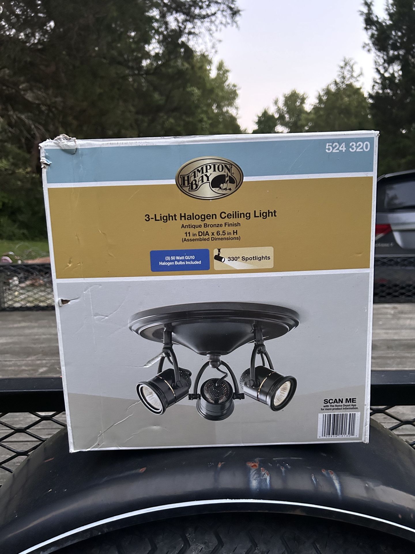 Hampton Bay 3 Halogen Ceiling Light