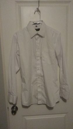 Amanti white collard dress shirt