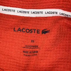 Lacoste Xtra Small Red Thermal Shirt