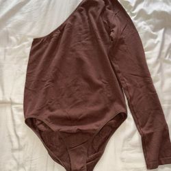 Brown Long Sleeve Body Suit 