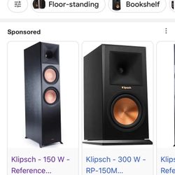 Klipsch 150 Watt Speakers 