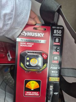 HUSKY Rechargeable flashlight and head lamps