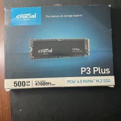 Crucial P3 Plus Nvme SSD Gen4 4700mb/s 500gb