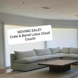 Crate & Barrel Lotus Cloud Couch Modular Sectional 