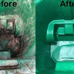 Pressure Wash Trash Bin