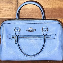 Coach Rowan Satchel Bag Baby Blue A2022-79946