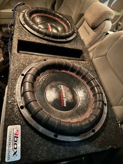 12 inch 2400 American bass with 3k  taramps amp